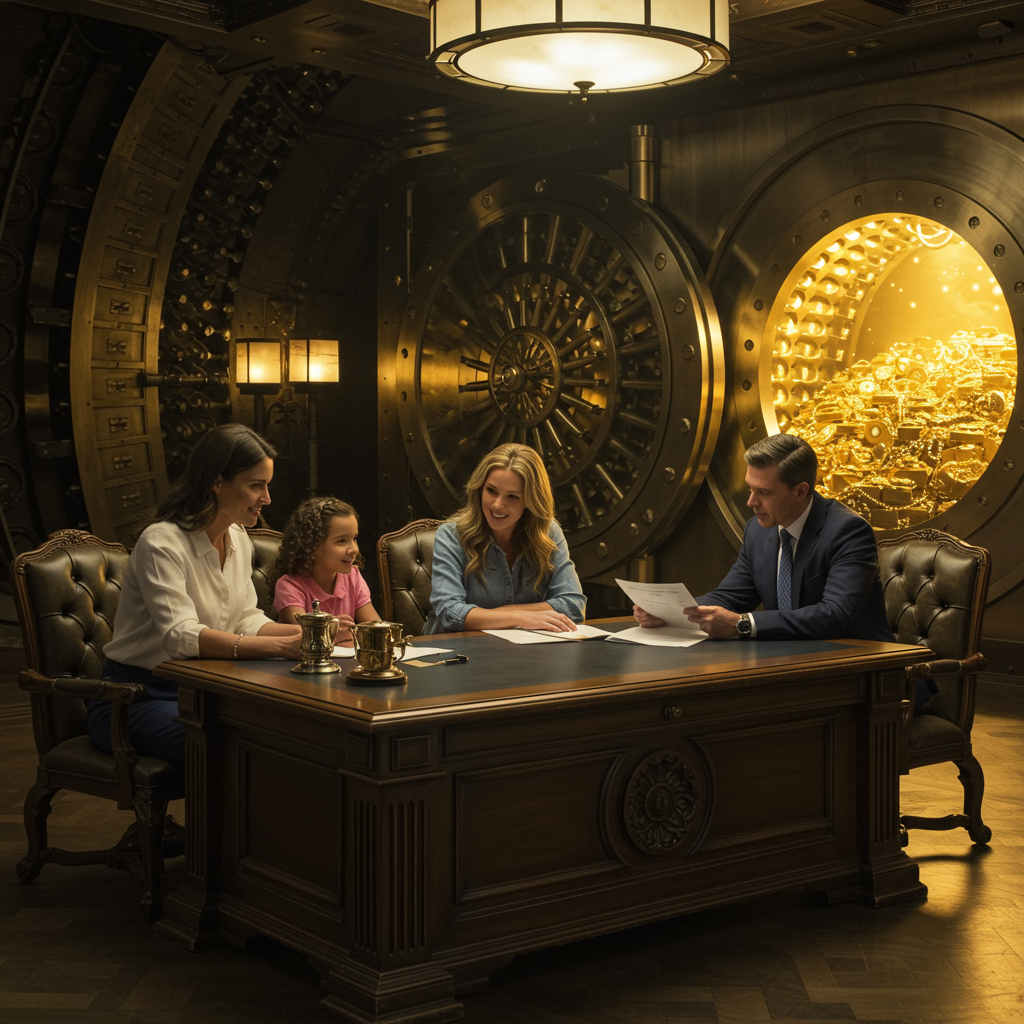 Secure financial vault Secure financial vault